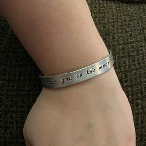 “I love you to the moon and back” bracelet